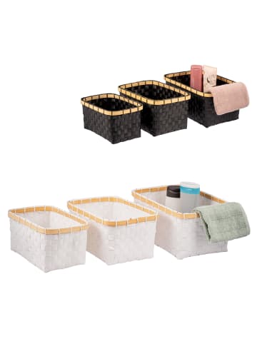 bremermann Aufbewahrungskörbe 3er Set schwarz