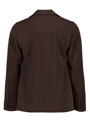 Zero Casual-Blazer gerader Schnitt in Chocolate Plum