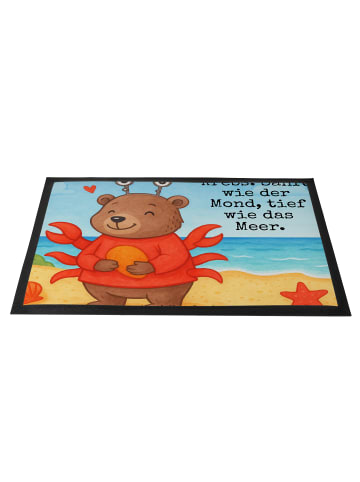 Mr. & Mrs. Panda fußmatte Krebs Astrologie Design mit Spruch in Weiß