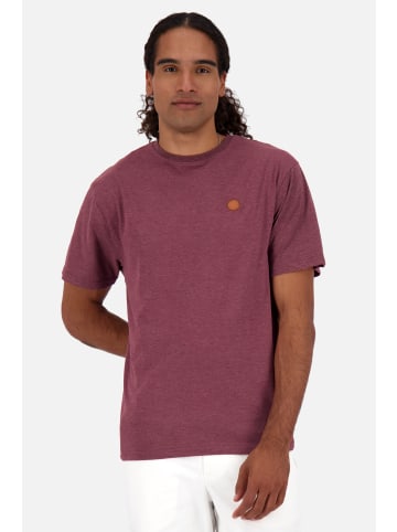 alife and kickin Shirt, T-Shirt MaddoxAK A in dark cherry melange