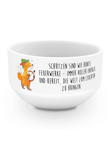 Mr. & Mrs. Panda schale Schütze Astrologie mit Spruch in Weiß