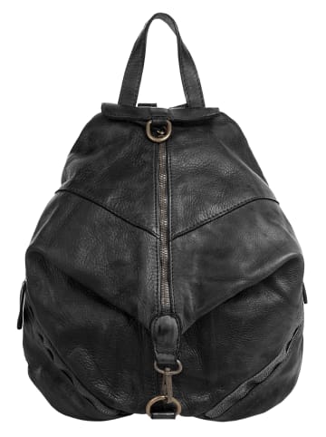 Samantha Look Rucksack echt Leder in schwarz