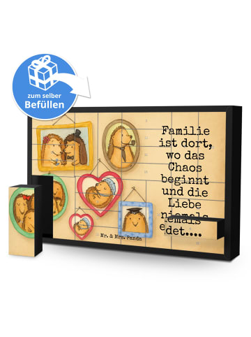 Mr. & Mrs. Panda Befüllbarer Adventskalender Igel Familie Design... in Weiß