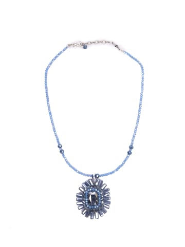 collezione alessandro Kurze Luxus Kette " Farah " in blau