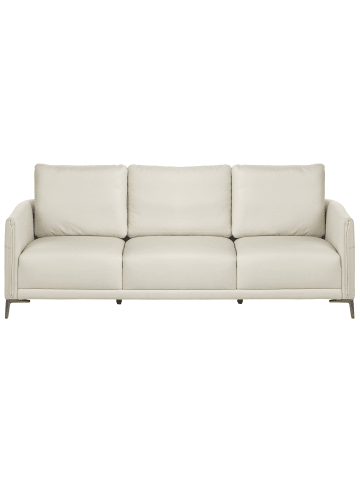 Beliani 3-Sitzer Sofa CILENS in Beige/Silber - (W) 152 x (H) 93 x (L) 73 cm