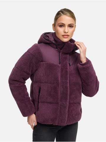 Marikoo Kapuzenplüschjacke Kaguraa 16 in Aubergine