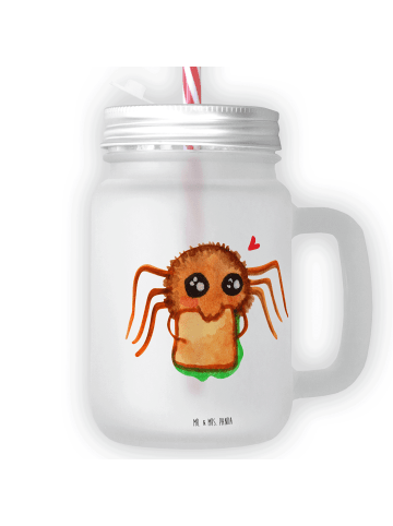 Mr. & Mrs. Panda Limonadenglas Spinne Agathe Sandwich ohne Spruch in Transparent