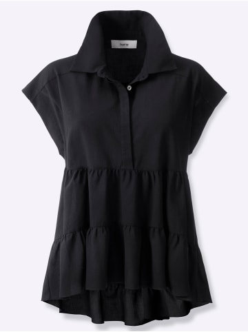 Heine Baumwollbluse in schwarz