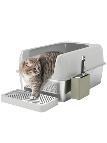 Pawhut Katzentoilette 60,2L x 40,6B x 29H cm