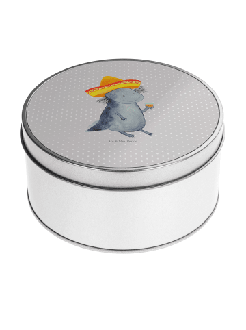 Mr. & Mrs. Panda Aufbewahrungsbox Axolotl Tequila ohne Spruch in Grau Pastell