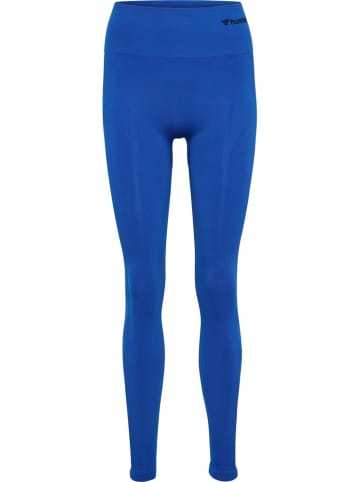 Hummel Sportleggings "Hmltif Seamless High Waist Tights" in Blau