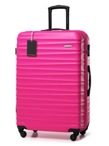 Wittchen LARGE SUITCASE FROM ABS WITH LUGGAGE TAG in Pink