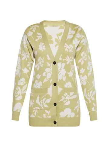 Albee Women Cardigan in Hellgrün Wollweiss