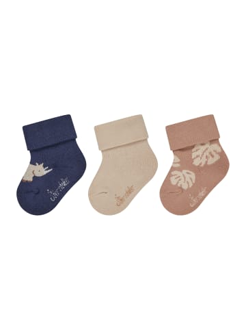 Sterntaler Baby Socken 3er-Pack Nashorn in helles blau