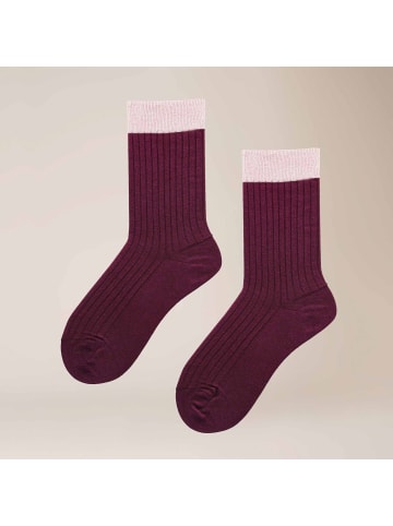 Kunert Socken Fantastic Rib weich in Grand-Wine