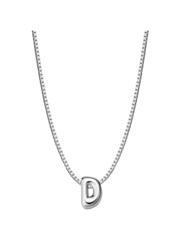 Glanzstücke München Kette Buchstabe D aus Sterling Silber in silber