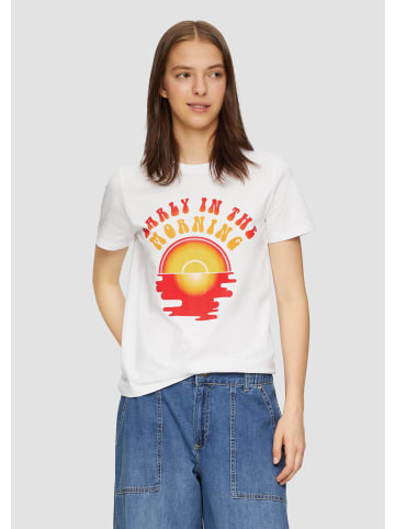 QS T-Shirt in 01D0_weiß