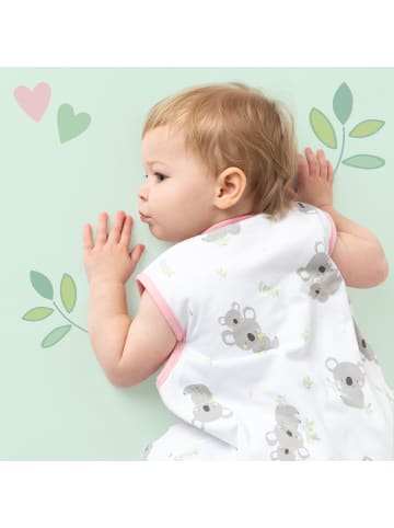 Schlummersack Babyschlafsack, 1.0 TOG in Rosa-Weiß