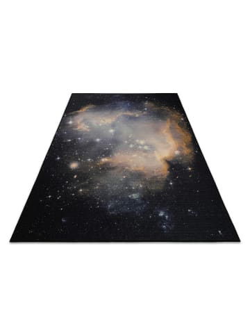 Wecon Home Teppich "Galactic Glow" in Schwarz/Multi