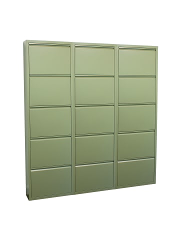 ebuy24 Schuhschrank Pisa 9 Grün 150 x 16 cm
