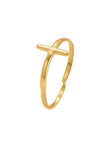 Steel_Art Ring mit Kreuz Damen Mania goldfarben in Goldfarben