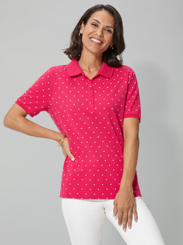 WITT WEIDEN Poloshirt in cyclam-getupft