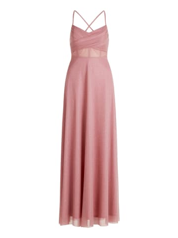 Vera Mont Abendkleid im Glitzer-Look in Rosé/Silver