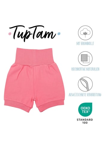 TupTam Baby Mädchen Kurze Pumphose 3er Pack in grau/pink