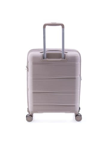 Gladiator 0800 4 Rollen Kabinentrolley 55 cm mit Dehnfalte beige