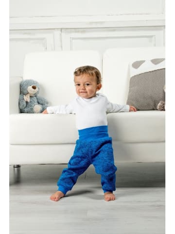 Schnizler Kinder Pumphose "Pumphose Strickfleece mit Strickbund" in Blau