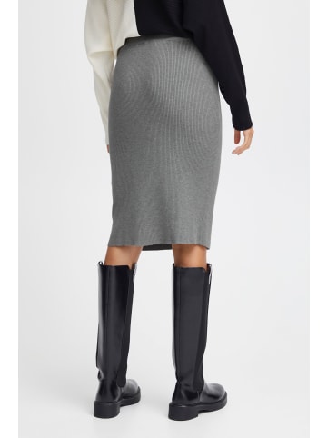 b. young BYMMMORLA PENCIL SKIRT - slim fit in Mid Grey Melange