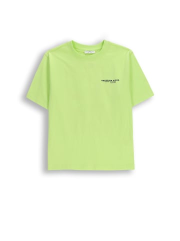 Coccodrillo Baumwoll-T-Shirt mit kurzen Ärmeln in limonengrün