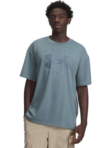 Under Armour Sportshirt "Hw Os Branded T-Shirt" in Blau