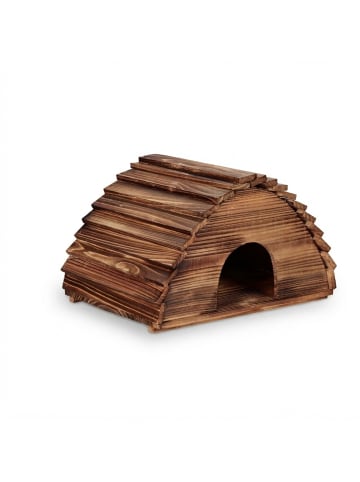 relaxdays Igelhaus in Braun - (B)40 x (H)25 x (T)30 cm