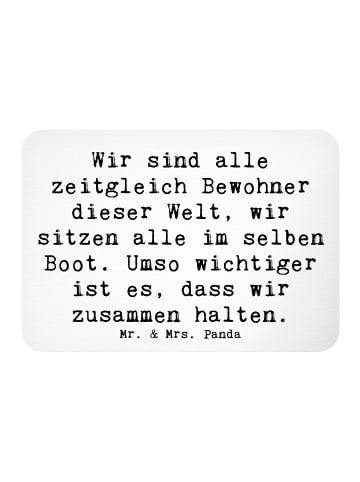 Mr. & Mrs. Panda Magnet Spruch Freundlichkeiten verbreiten mit S... in Weiß