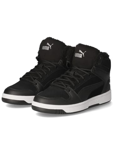 Puma High Sneaker REBOUND LAYUP FUR SD in Schwarz