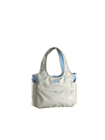 Okiedog Wickeltasche "Tote Bag" in Beige/Hellblau