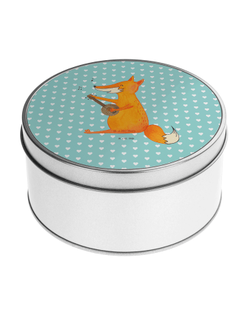 Mr. & Mrs. Panda Aufbewahrungsbox Fuchs Gitarre ohne Spruch in Türkis Pastell