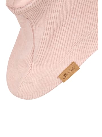 Sterntaler Schalmütze gerippt in rosa mel.