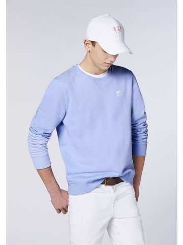 Polo Sylt Sweater mit gesticktem Logo in Blau