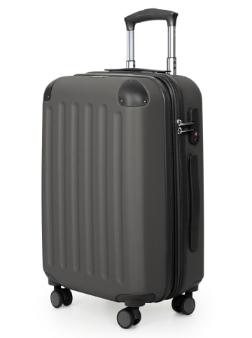 Hauptstadtkoffer Spree - Koffer Flugzeug Trolley Handgepäck Hartschale TSA 42L in Graphit