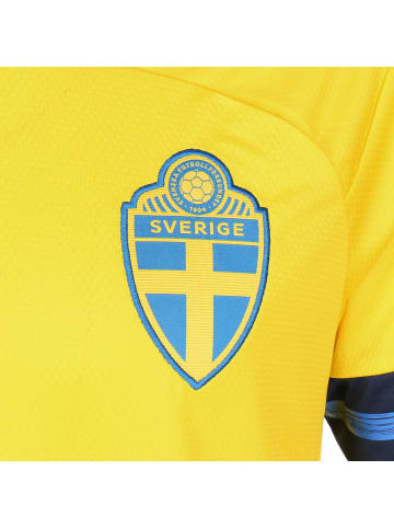 adidas Performance Fußballtrikot Schweden Home EM 2021 in gelb / dunkelblau