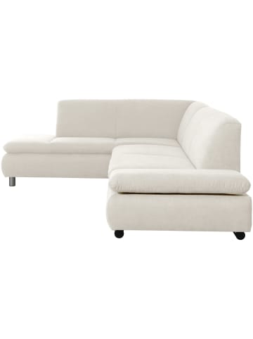 58 aufm Kessel ECKSOFA mit Ottomane links Kaye Flachgewebe beige