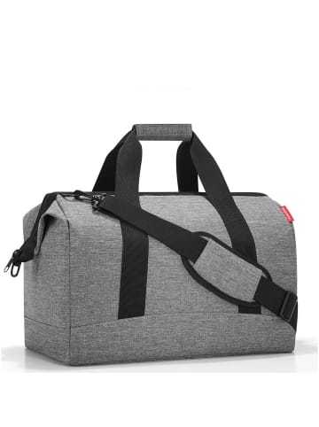 Reisenthel travelling allrounder L - Reisetasche 48 cm (summerstripes black) in twist silver
