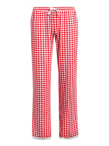 Pussy Deluxe Schlafhose Red Plaid in rot allover
