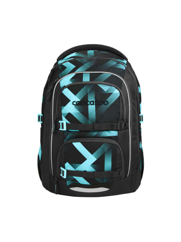Coocazoo Schulrucksack-Set PORTER "Laser Lights" 3-tlg. in Schwarz/Blau