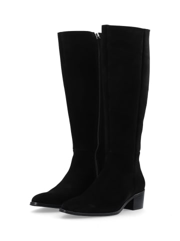 Bianco Wildlederstiefelette in Black