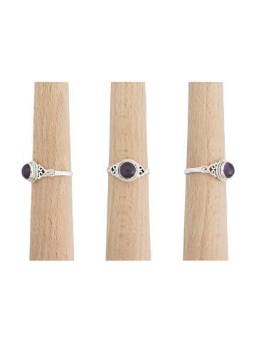 mantraroma 925er Silber - Ringe mit Amethyst