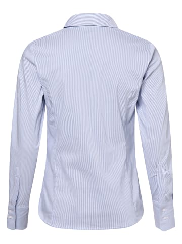 More & More Bluse in hellblau weiß