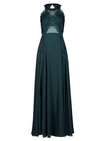 Vera Mont Abendkleid mit Placement in Dusty Slate